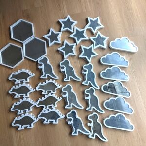 Nursery deco , mirror 29 pieces